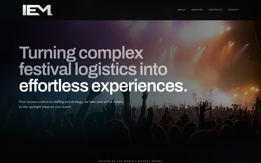 Iconic Entertainment website homepage